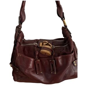 ✨ Chloé Paddington Hobo Satchel | Bordeaux Burgundy Leather | Iconic Lock & Key